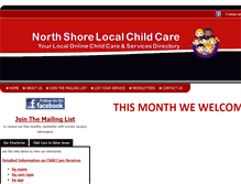 Tablet Screenshot of northshorechildcare.com.au